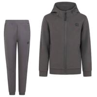 Cruyff Ignite Tape Trainingspak Hooded Kids Donkergrijs