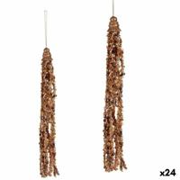 Kerstversiering Hanger Slingers Gouden 3,5 x 2,5 x 35 cm (24 Stuks)