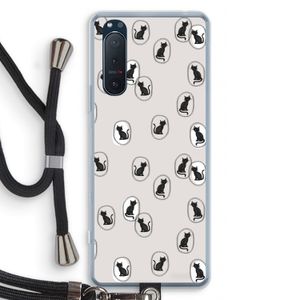 Miauw: Sony Xperia 5 II Transparant Hoesje met koord