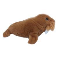 Knuffeldier Walrus - zachte pluche stof - bruin - premium kwaliteit knuffels - 26 cm