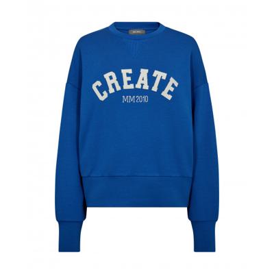 Mos Mosh - Blauw | Dames | Trui | Blauw | XL | regular | Kamst mode
