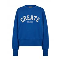 Mos Mosh - Blauw | Dames | Trui | Blauw | L | regular | Kamst mode