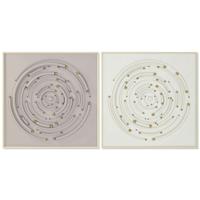 Canvas Home ESPRIT polyestyreen Canvas 100 x 3,5 x 100 cm