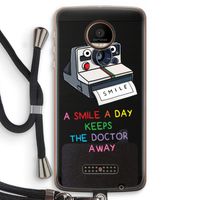 Smile: Motorola Moto Z Force Transparant Hoesje met koord