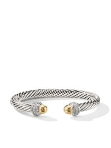 David Yurman bracelet Classic Cable en or 14ct et argent sterling (7 mm)