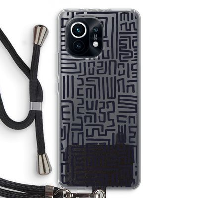 Moroccan Print: Xiaomi Mi 11 Transparant Hoesje met koord