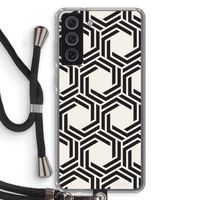 Geometrisch patroon: Samsung Galaxy S21 FE Transparant Hoesje met koord Geometrisch patroon: Samsung Galaxy S21 FE Transparant Hoesje met koord