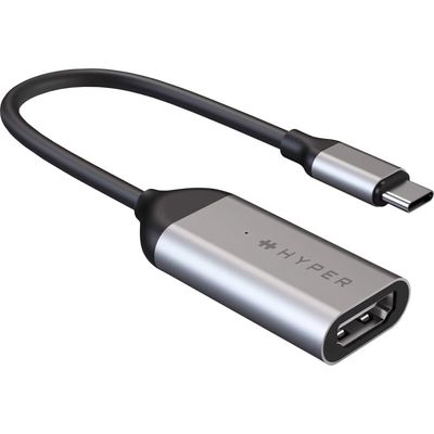 HYPER HD425A video kabel adapter USB Type-C HDMI Roestvrijstaal
