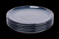 Set van 6 dinerborden - 27 cm - Faro - blauw - Portugees stoneware