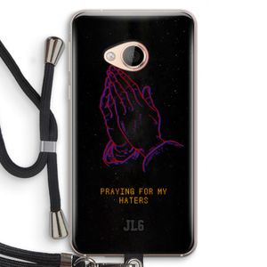 Praying For My Haters: HTC U Play Transparant Hoesje met koord