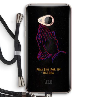 Praying For My Haters: HTC U Play Transparant Hoesje met koord
