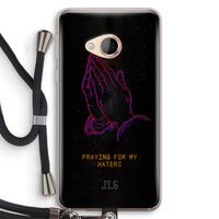 Praying For My Haters: HTC U Play Transparant Hoesje met koord