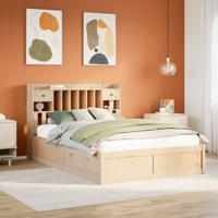 Bedframe zonder matras massief grenenhout 140x200 cm