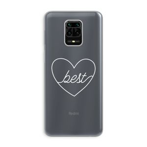 Best heart pastel: Xiaomi Redmi Note 9 Pro Transparant Hoesje