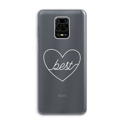 Best heart pastel: Xiaomi Redmi Note 9 Pro Transparant Hoesje