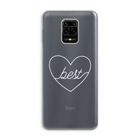 Best heart pastel: Xiaomi Redmi Note 9 Pro Transparant Hoesje