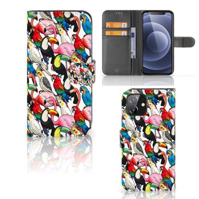 iPhone 12 | 12 Pro (6.1") | Telefoonhoesje | Met pasjeshouder | Birds