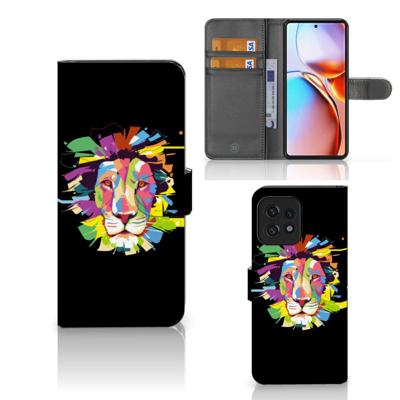 Motorola Edge 40 Pro Leuk Hoesje Lion Color Motorola Edge 40 Pro Leuk Hoesje Lion Color