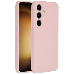 Accezz Liquid Silicone Backcover Samsung Galaxy S24 Plus Telefoonhoesje Roze