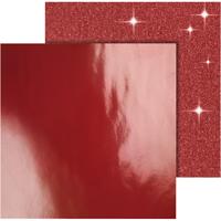 Vivi Gade Design papier, vel 30,5x30,5 cm, 120+128 gr, rood, 2 vel/ 1 doos