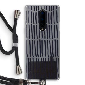 Moroccan stripes: OnePlus 8 Transparant Hoesje met koord