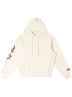 Heron Preston hoodie en coton à imprimé Tribal - Blanc - thumbnail