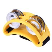 Aluminium percussie Cajon Foot Bell grootte: 10 x 8 x 4cm (geel) Aluminium percussie Cajon Foot Bell grootte: 10 x 8 x 4cm (geel)