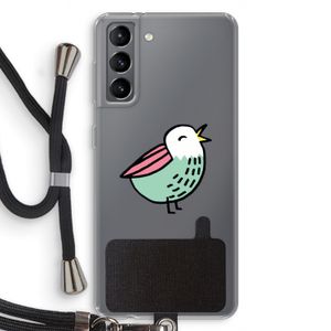 Birdy: Samsung Galaxy S21 Transparant Hoesje met koord