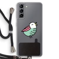 Birdy: Samsung Galaxy S21 Transparant Hoesje met koord
