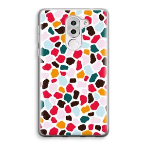 Colored Giraffe: Honor 6X Transparant Hoesje