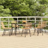 7-delige Tuinset poly rattan
