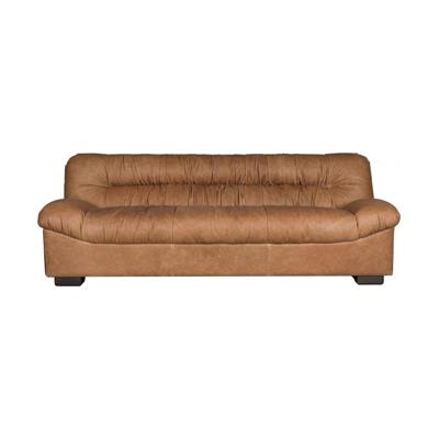 Dutchbone Douglas bank 3-zits leer Cognac