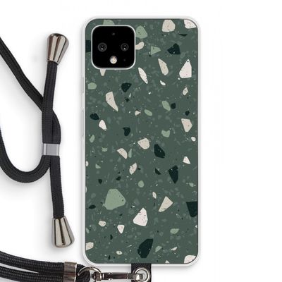 Terrazzo N°19: Pixel 4 Transparant Hoesje met koord