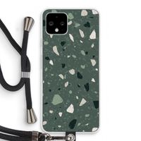 Terrazzo N°19: Pixel 4 Transparant Hoesje met koord