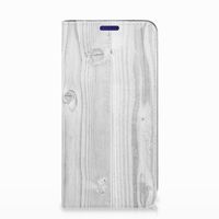 Samsung Galaxy S10e Book Wallet Case White Wood