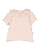 TEDDY & MINOU ruffle-trim cotton T-Shirt - Rose