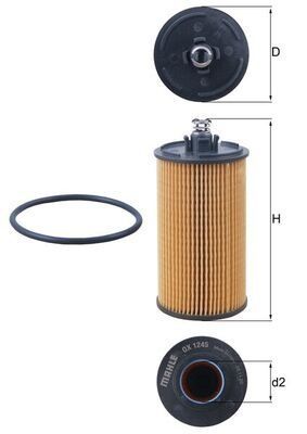 Oliefilter OX1245D