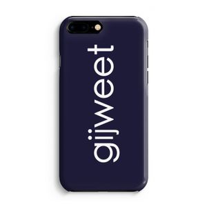 Gijweet: Volledig Geprint iPhone 7 Plus Hoesje