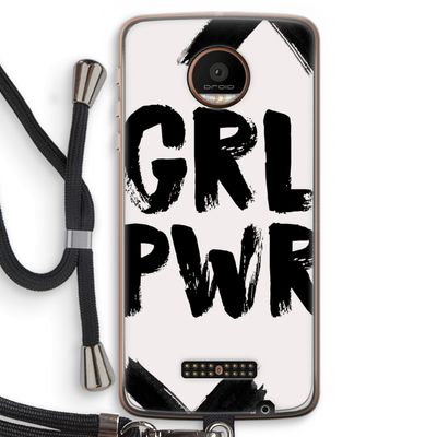 Girl Power #2: Motorola Moto Z Force Transparant Hoesje met koord