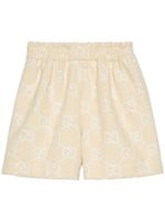 Gucci short à motif en jacquard - Tons neutres