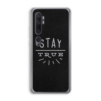Stay true: Xiaomi Mi Note 10 Pro Transparant Hoesje