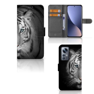 Xiaomi 12 Pro | Telefoonhoesje | Met pasjeshouder | Tijger