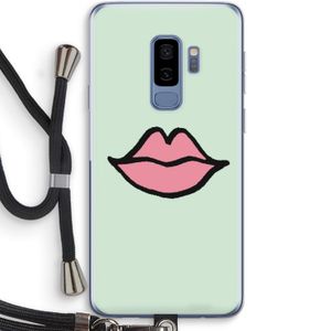 Kusje: Samsung Galaxy S9 Plus Transparant Hoesje met koord