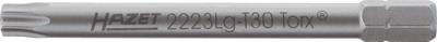 HAZET Bit 2223LG-T30 · 1/4 inch (6,3 mm) zeskant massief · Binnen-TORX®-profiel · SW T30