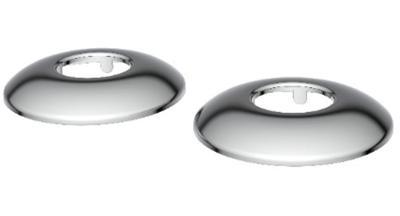 Kirchhoff Schubrosette, chroom, 1/2" x 60 x 10 mm (2x) - 988134049