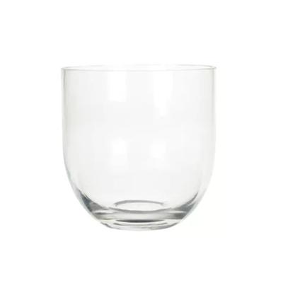 Bloemenvaas Karel - helder transparant glas - D19 x H19 cm - decoratieve vaas - bloemen/takken