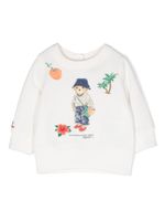 POLO RALPH LAUREN KIDS sweat en coton mélangé à logo - Blanc - thumbnail