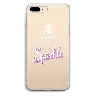 Sparkle quote: iPhone 7 Plus Transparant Hoesje