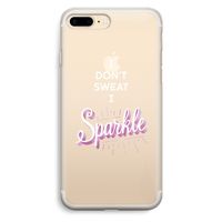 Sparkle quote: iPhone 7 Plus Transparant Hoesje