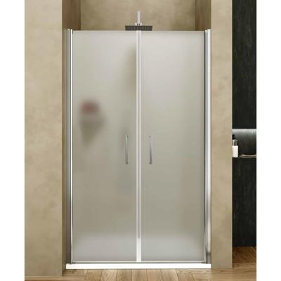 Nisdeur Lacus Giglio Evo Matt 2 Deuren 100x200 cm Kristalglas Chroom Lacus